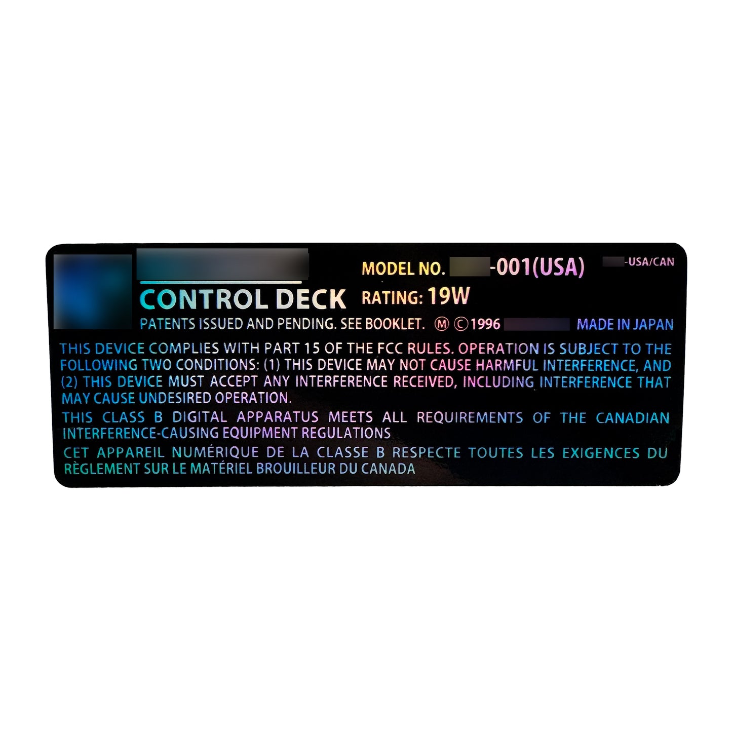 "64" Main Decal (Midnight Holo)