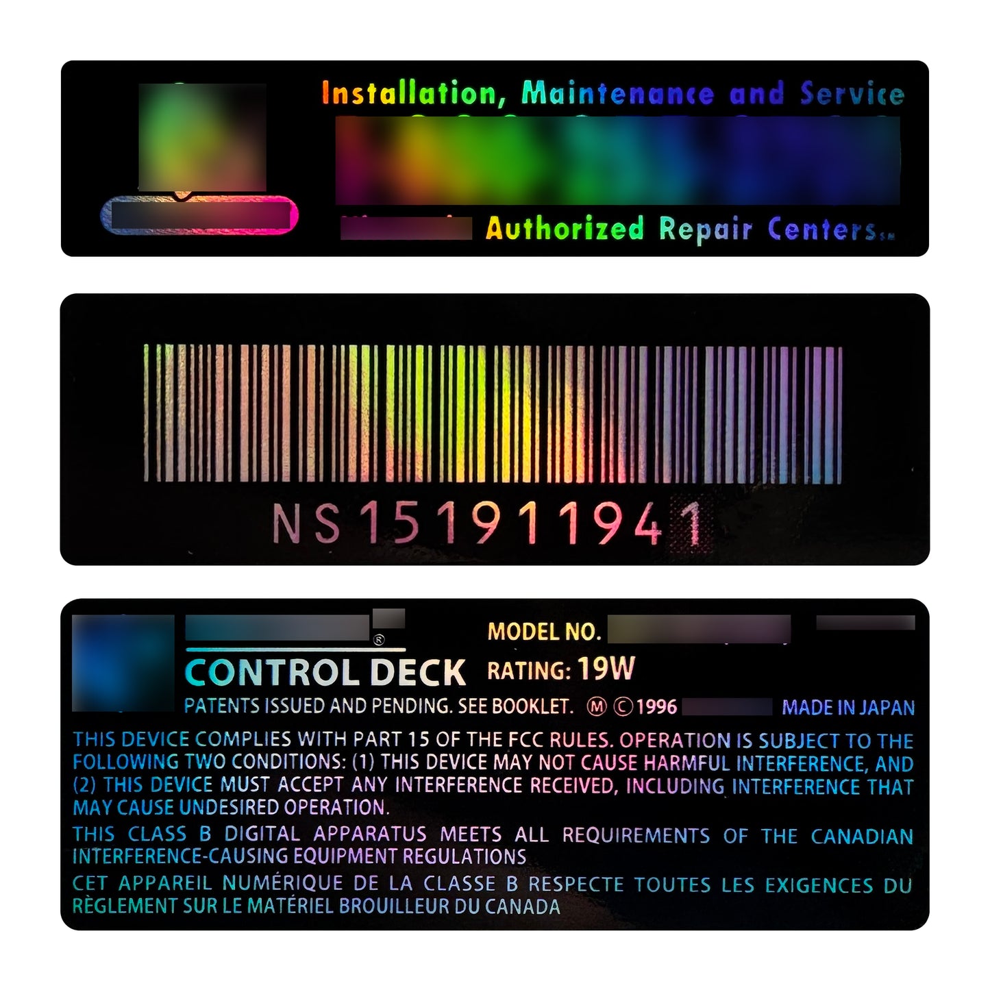 "64" Full Console Decal Set (Midnight Holo)