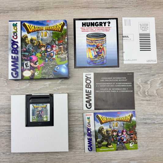 Dragons Warrior I & II (Game Boy Color) - (Cart + Box + Manual)