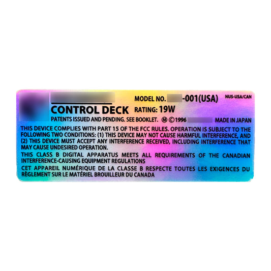 "64" Full Console Decal Set (Daylight Holo)