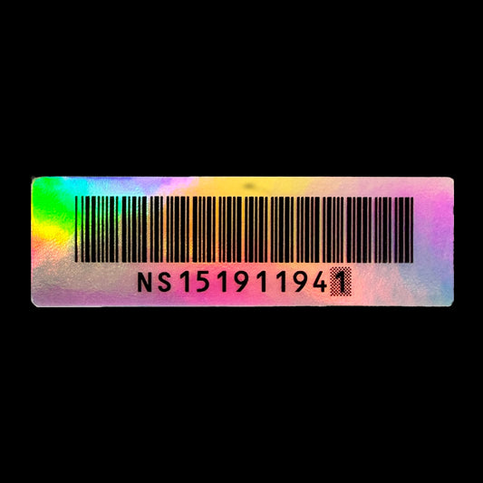 "64" Serial Decal (Daylight Holo)