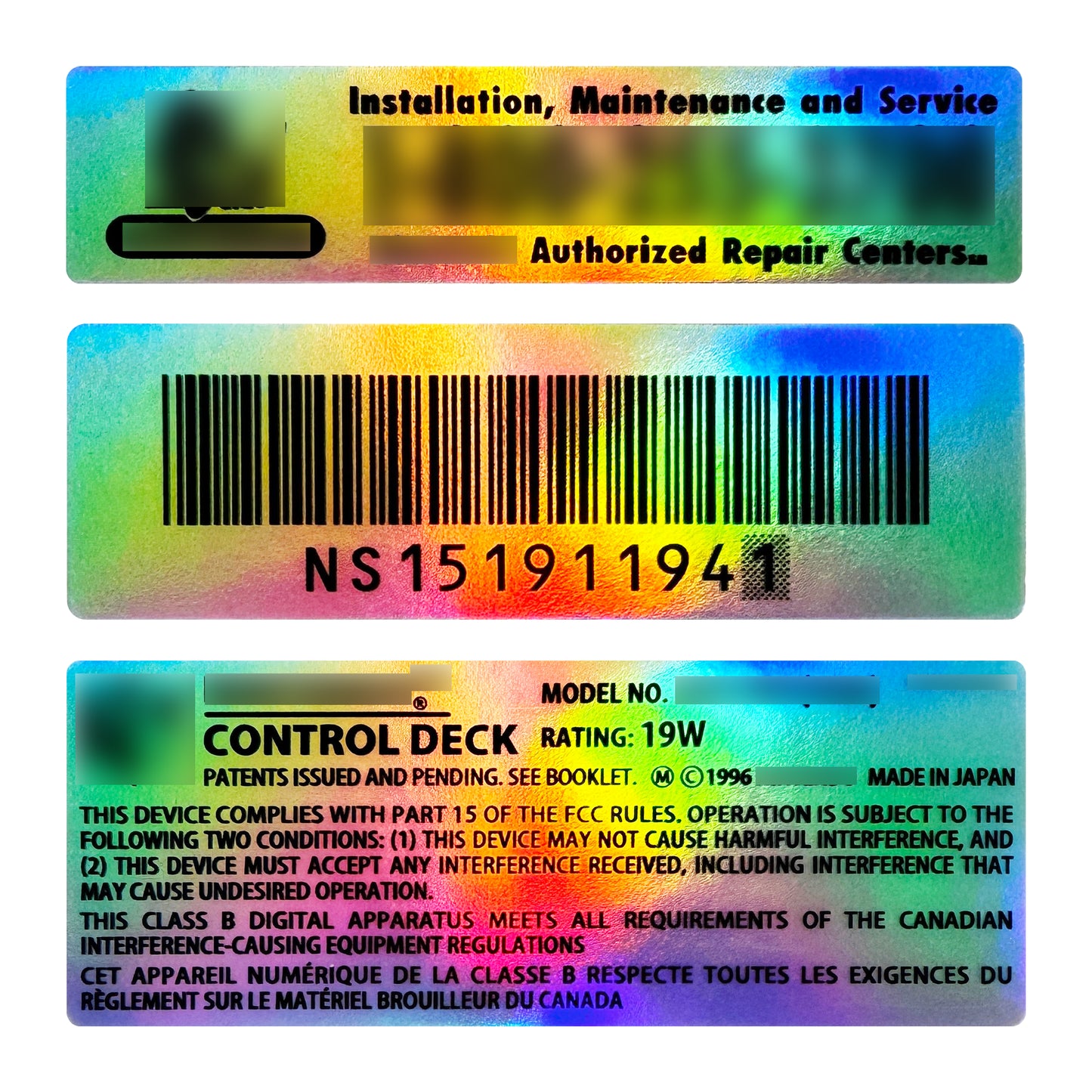 "64" Full Console Decal Set (Daylight Holo)