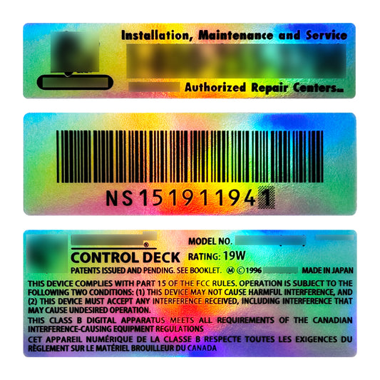 "64" Full Console Decal Set (Daylight Holo)