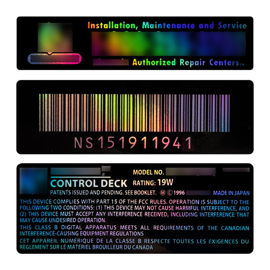 "64" Full Console Decal Set (Midnight Holo)