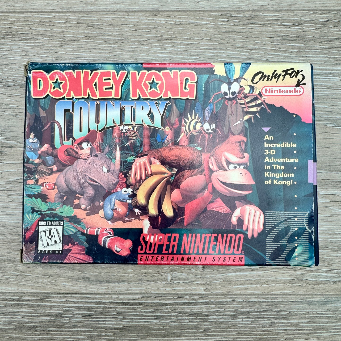 Donkey Kong Country (SNES) - (Cart + Box)
