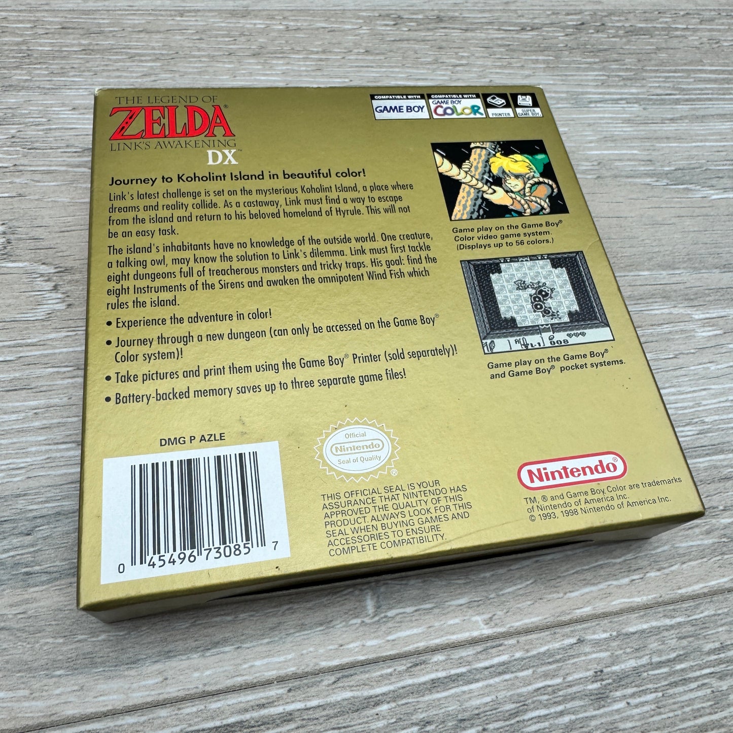 Legend of Zelda: Links Awakening DX (Game Boy Color) + (Cart + Box + Manual)
