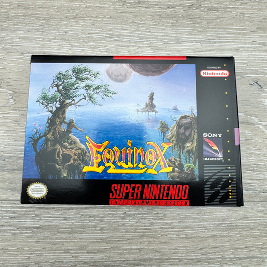 Equinox (SNES) - (Cart + Box + Manual + Extras)