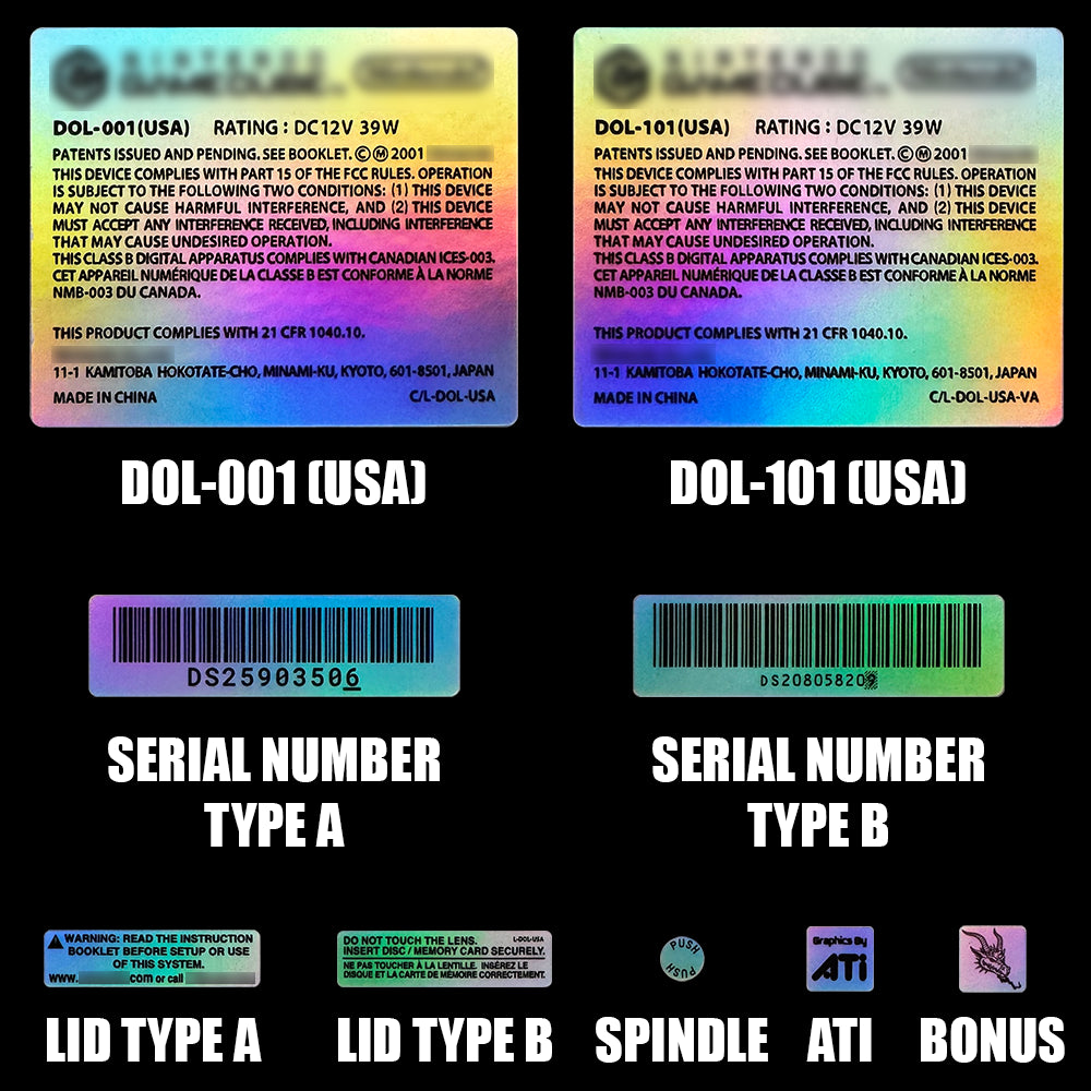 NGC Replacement Decals (Daylight Holo)