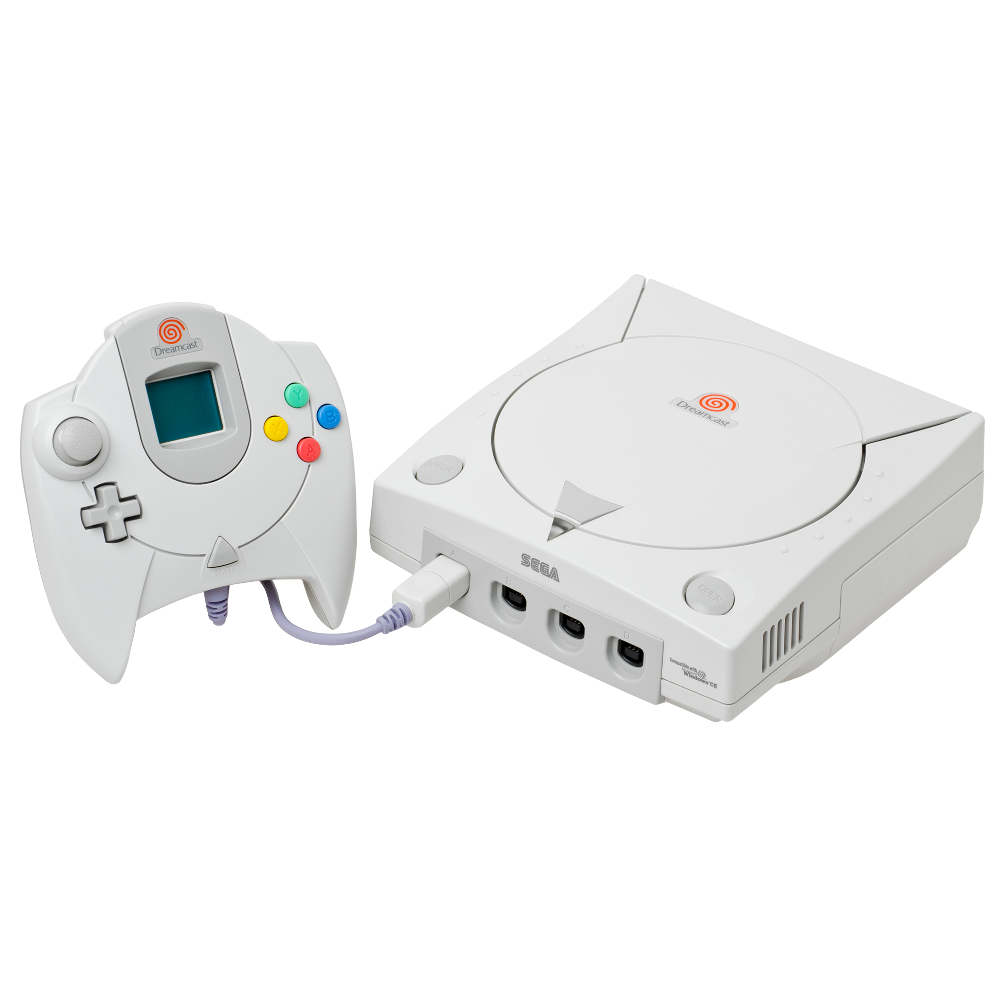 Sega Dreamcast Console shops w/ Controller, All Hookups